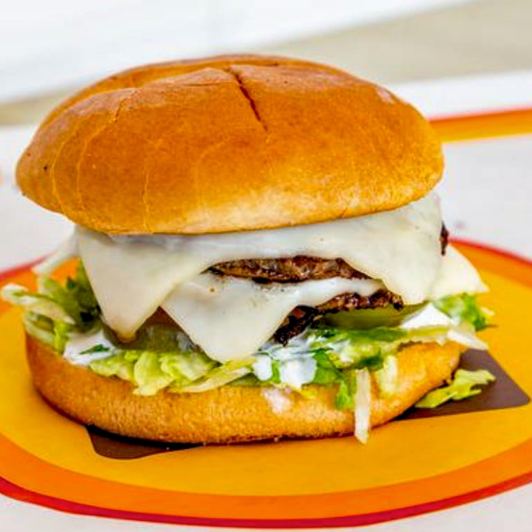 Lunch Menu: Mexican Burritos, Tacos, Burgers